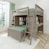 Jackpot Deluxe Full over Twin L-Shape Bunk with Desk + Storage