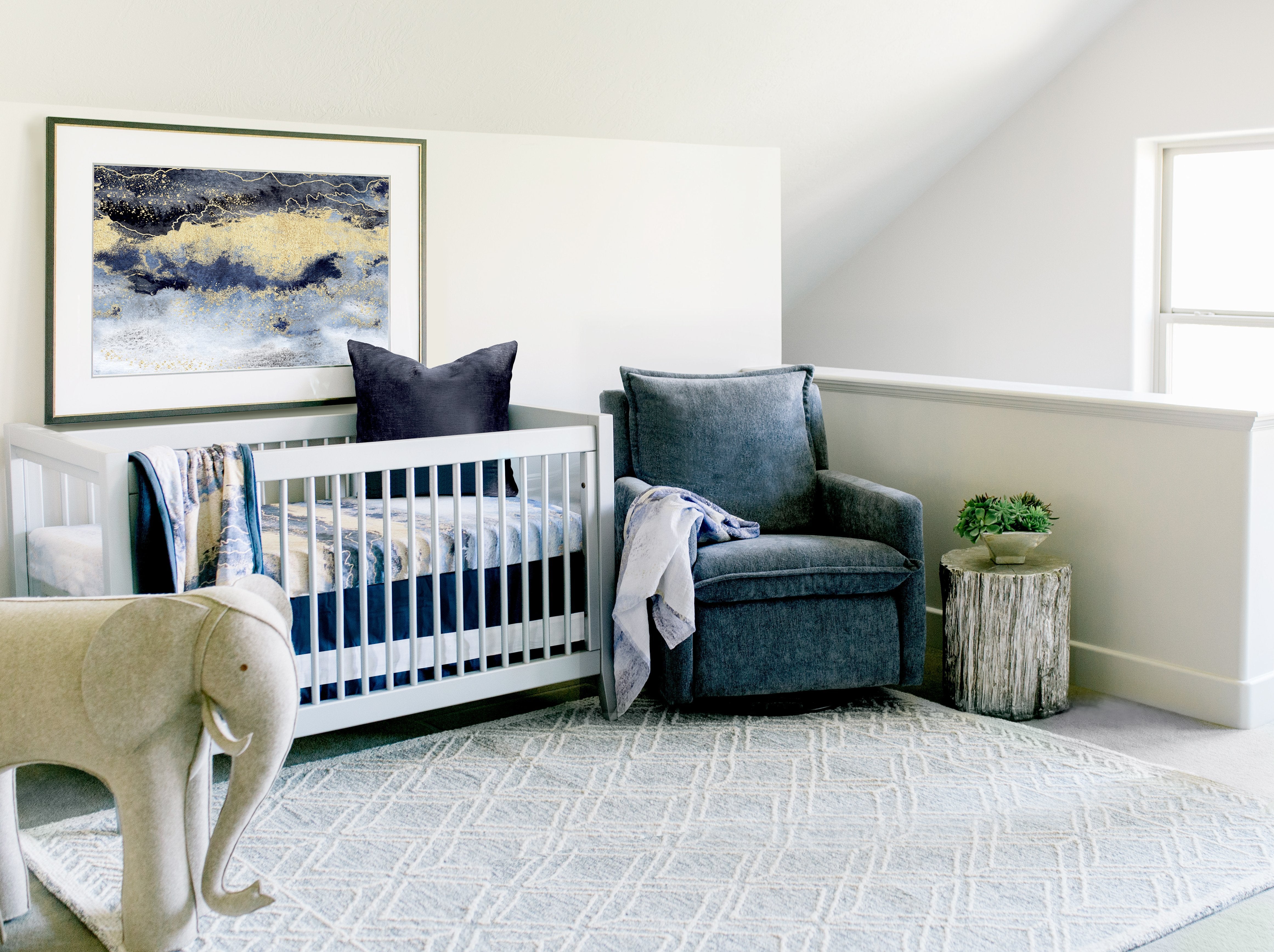 Oilo Midnight Sky Crib Sheet