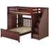 Jackpot Deluxe Staircase Loft Bed Storage + Full Bed