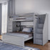 Jackpot Deluxe Staircase Loft Bed Storage + Full Bed