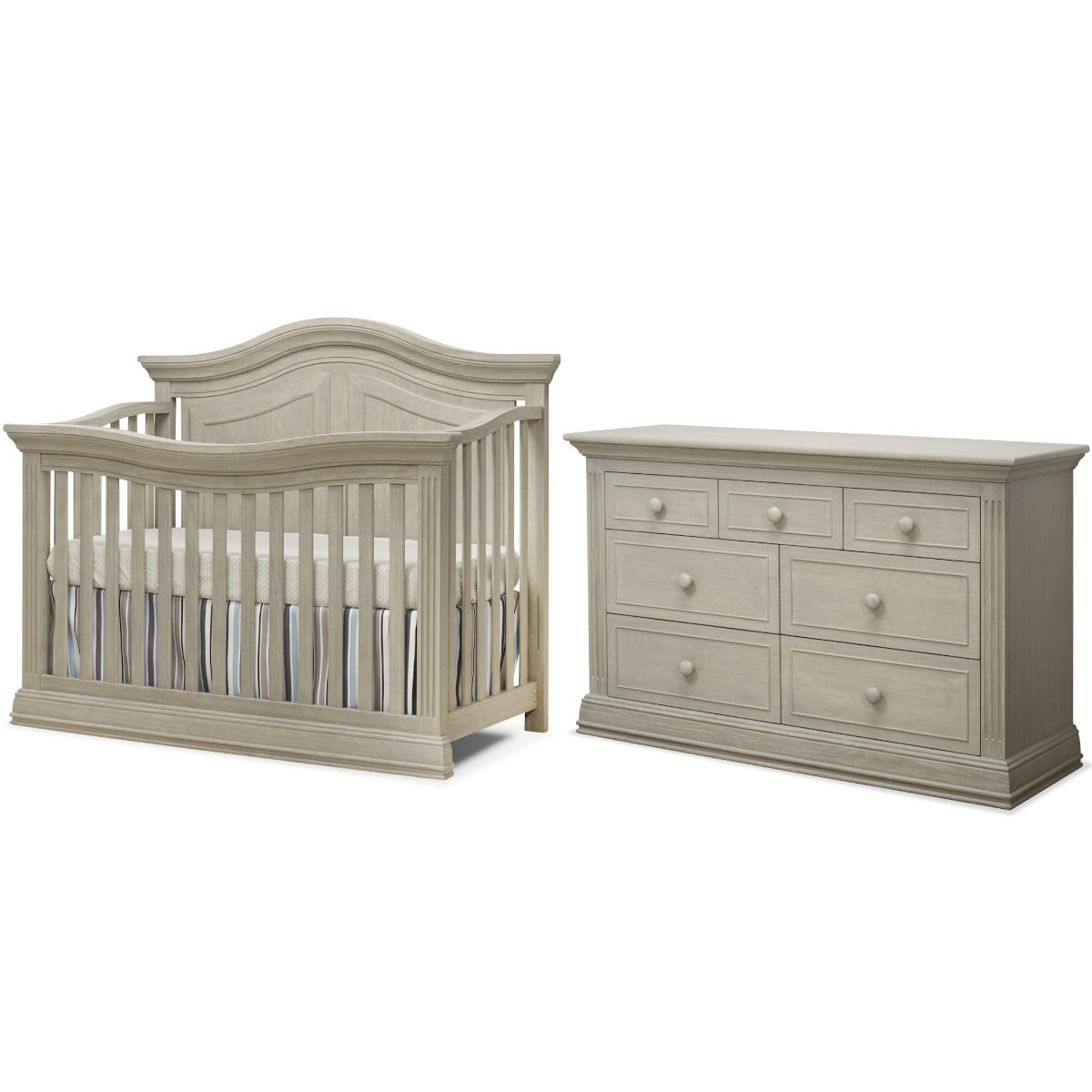 Sorelle Providence 4-in-1 Crib + Double Dresser Set