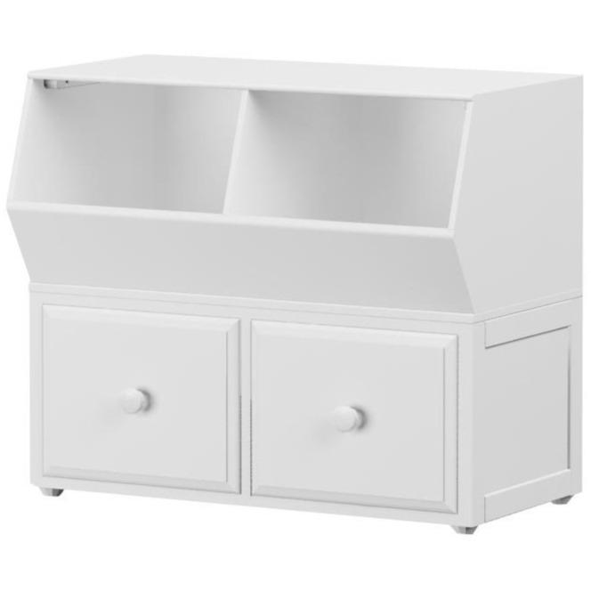 Maxtrix Stacked Cubby + 2-Drawer Cube