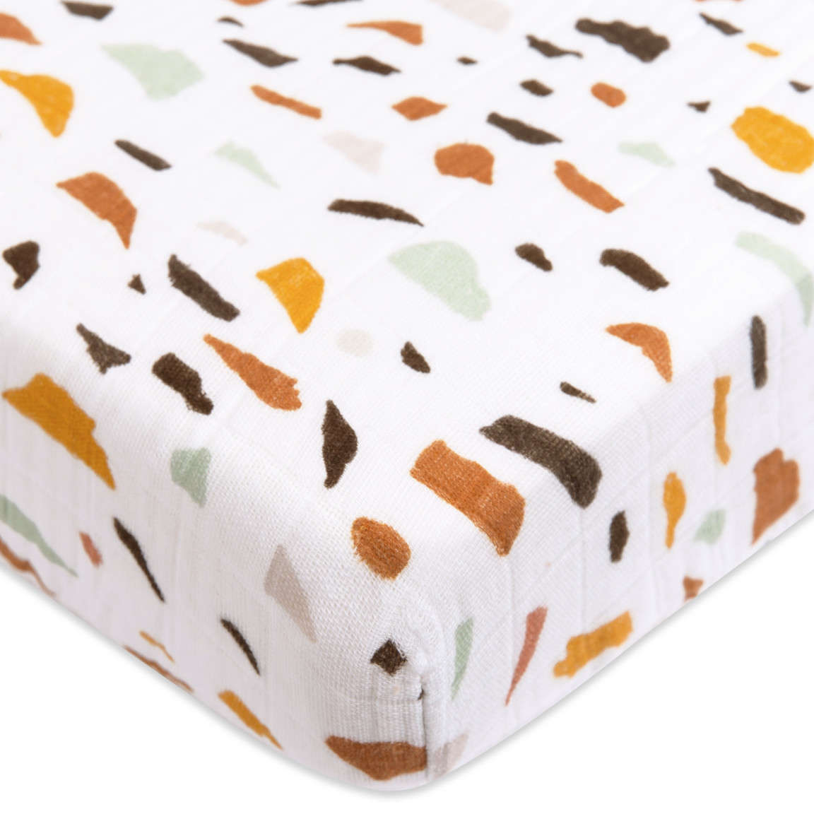 Babyletto Terrazzo Muslin Mini Crib Sheet in GOTS Certified Organic Cotton