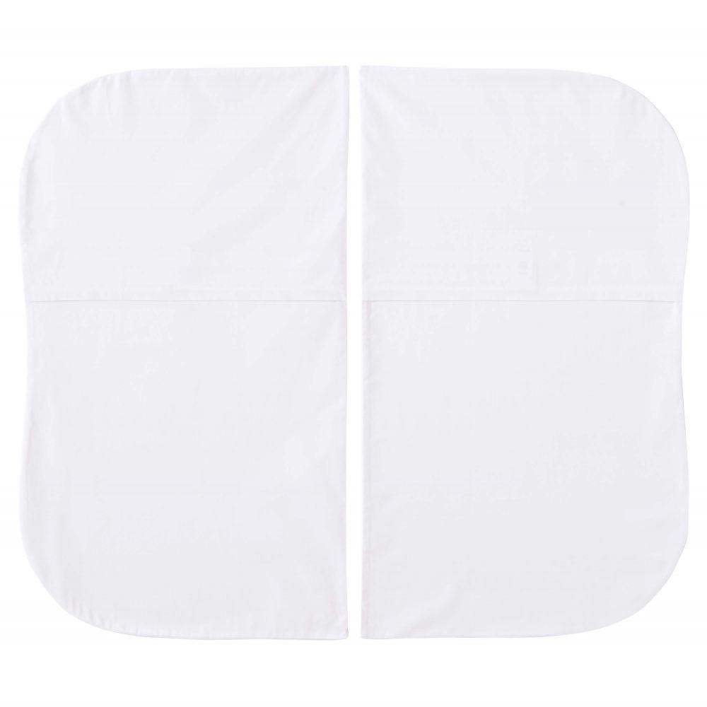 HALO Bassinest White Fitted Sheet Twin 2-Pack