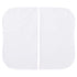 HALO Bassinest White Fitted Sheet Twin 2-Pack