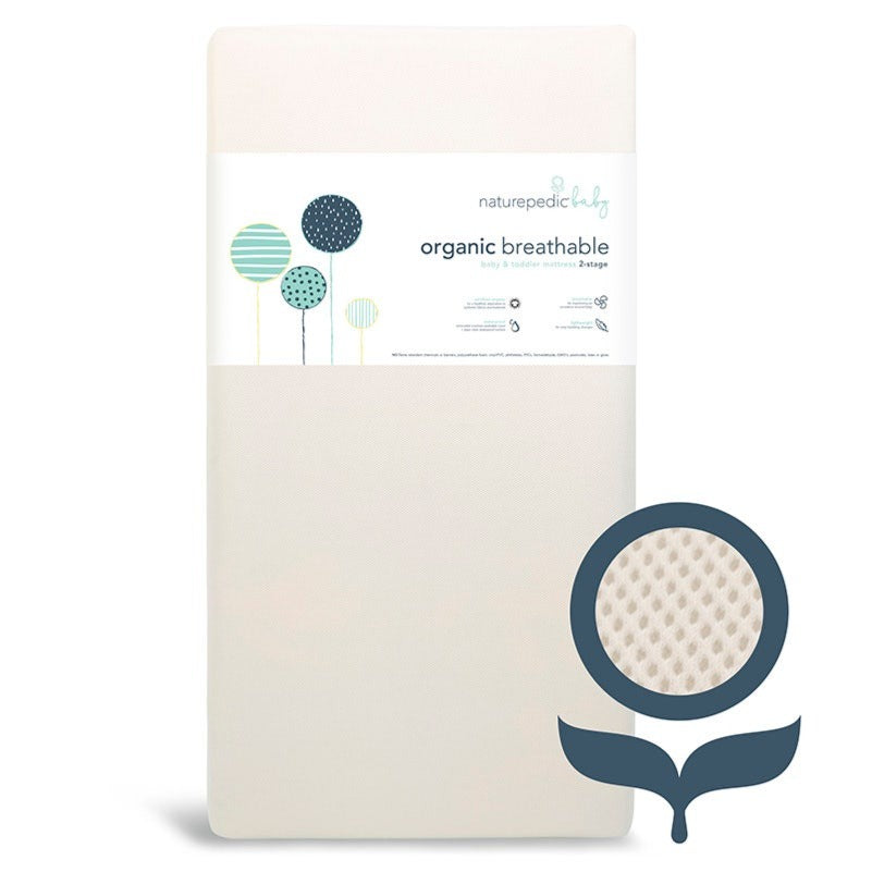 Naturepedic Organic Breathable Baby Crib Mattress (2-Stage)