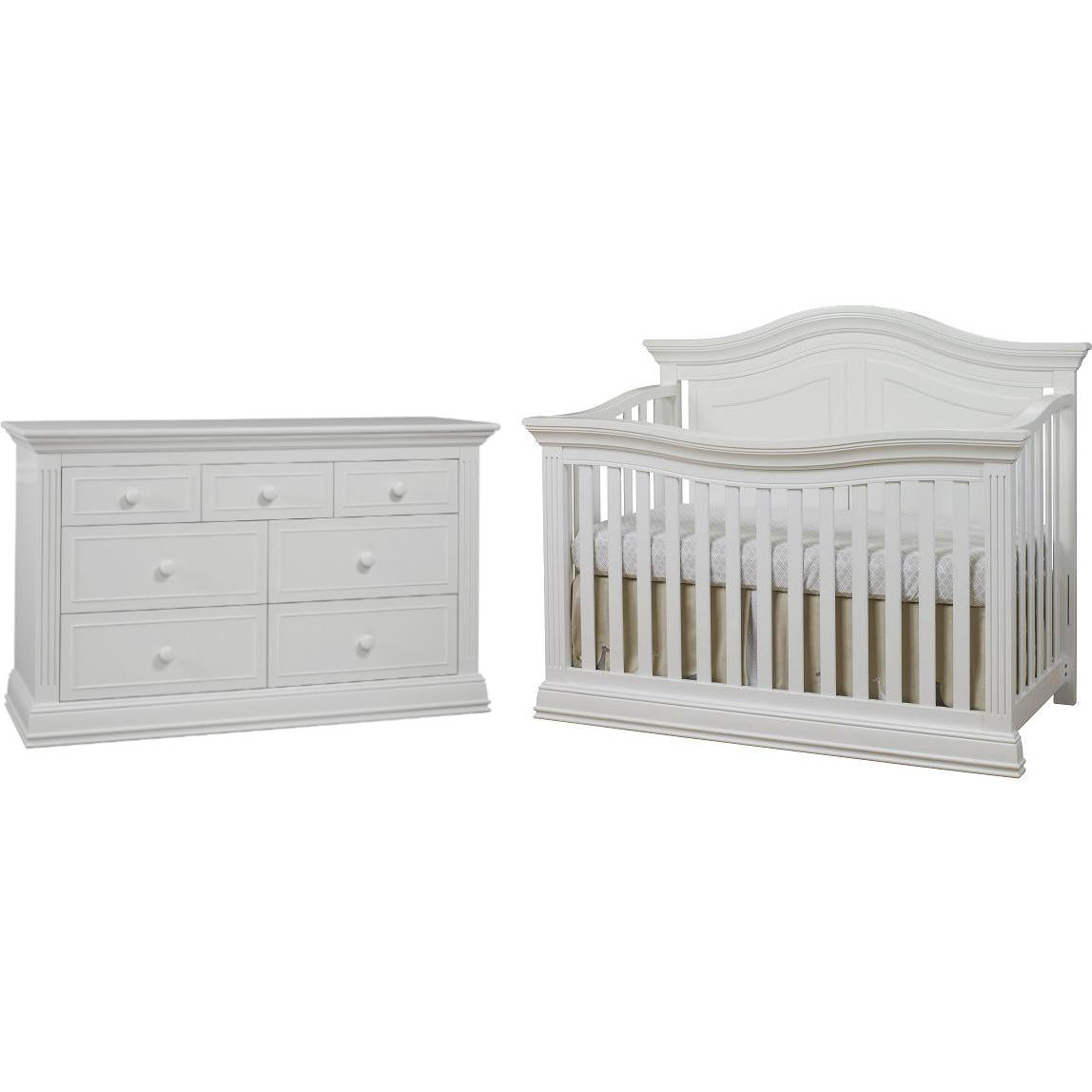 Sorelle Providence 4-in-1 Crib + Double Dresser Set