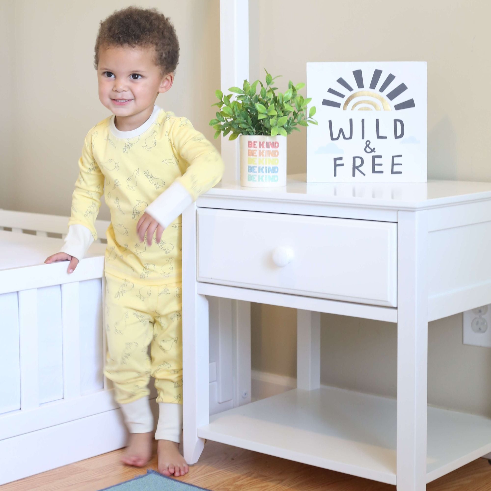 Jackpot Deluxe Nightstand with Drawer and Shelf