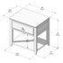 Jackpot Deluxe Nightstand with Drawer and Shelf