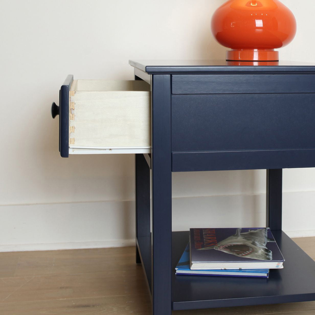 Jackpot Deluxe Nightstand with Drawer and Shelf