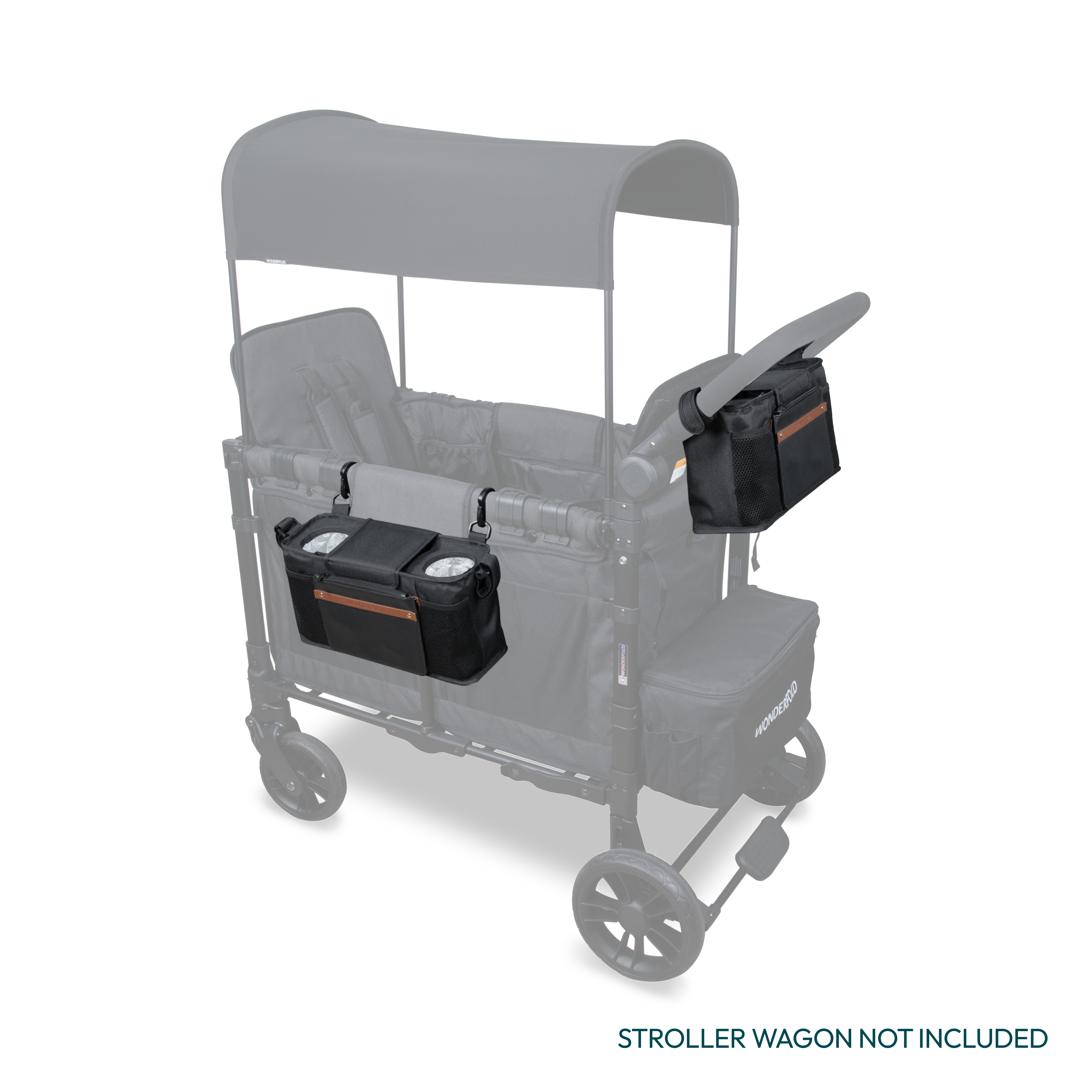 WonderFold Parent Console with Insulated Cup Holders
