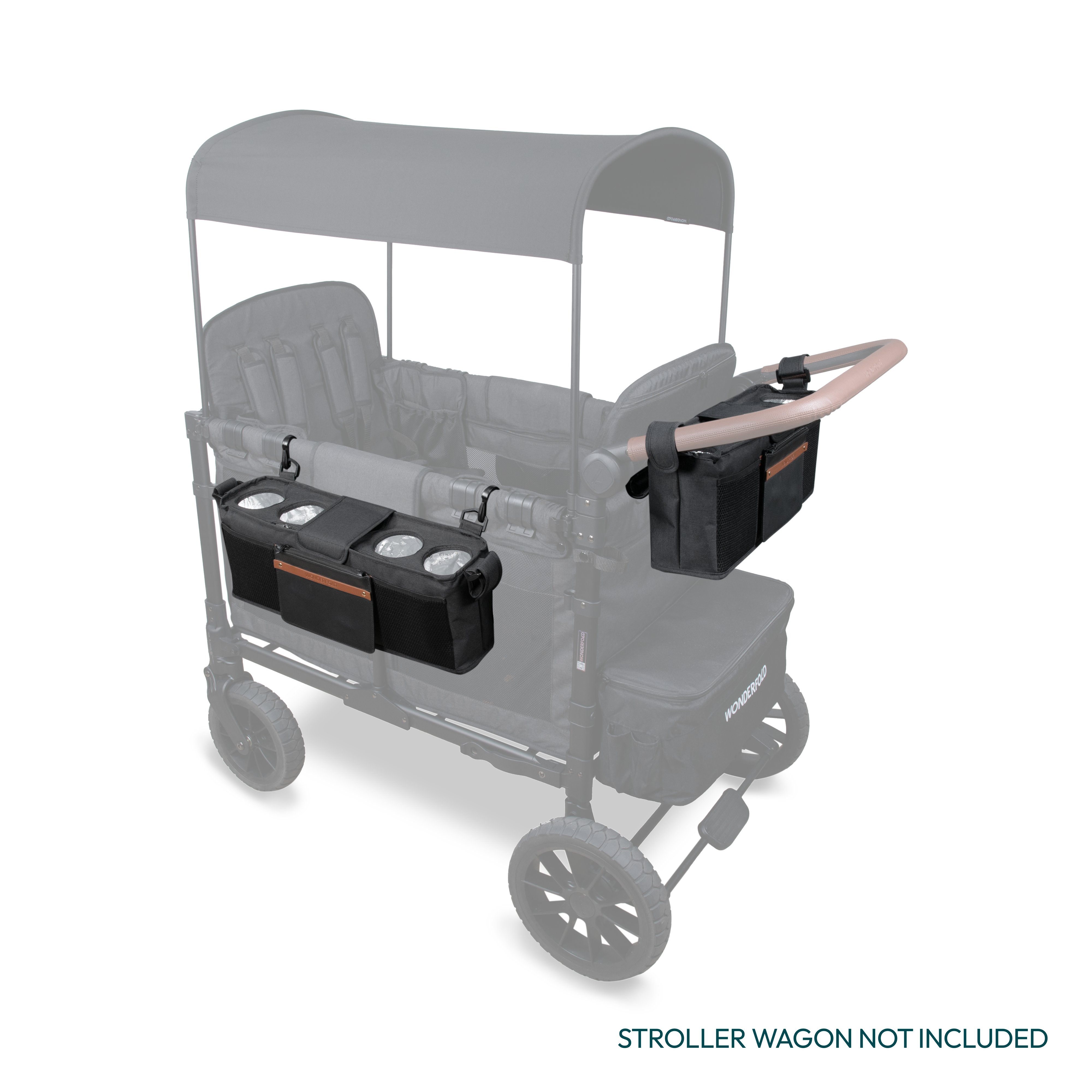 WonderFold Parent Console with Insulated Cup Holders
