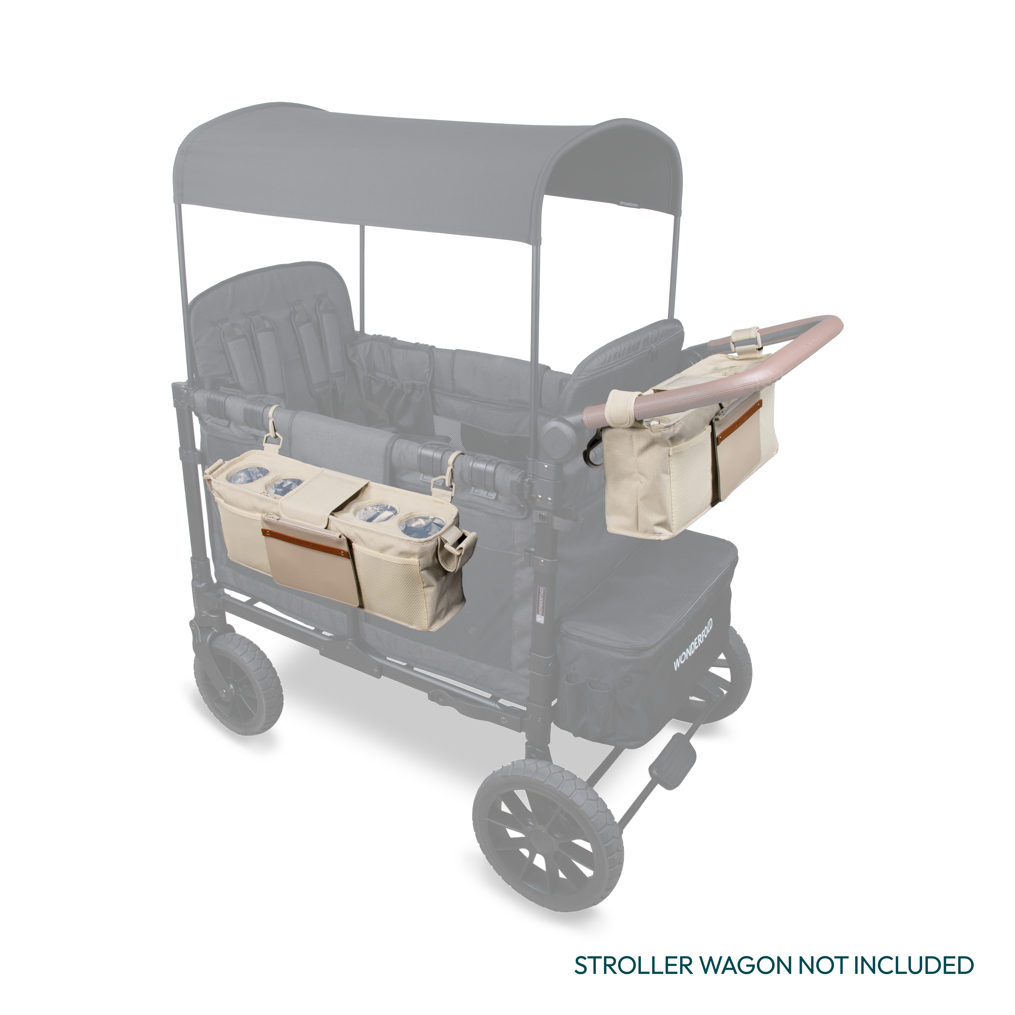 WonderFold Parent Console with Insulated Cup Holders