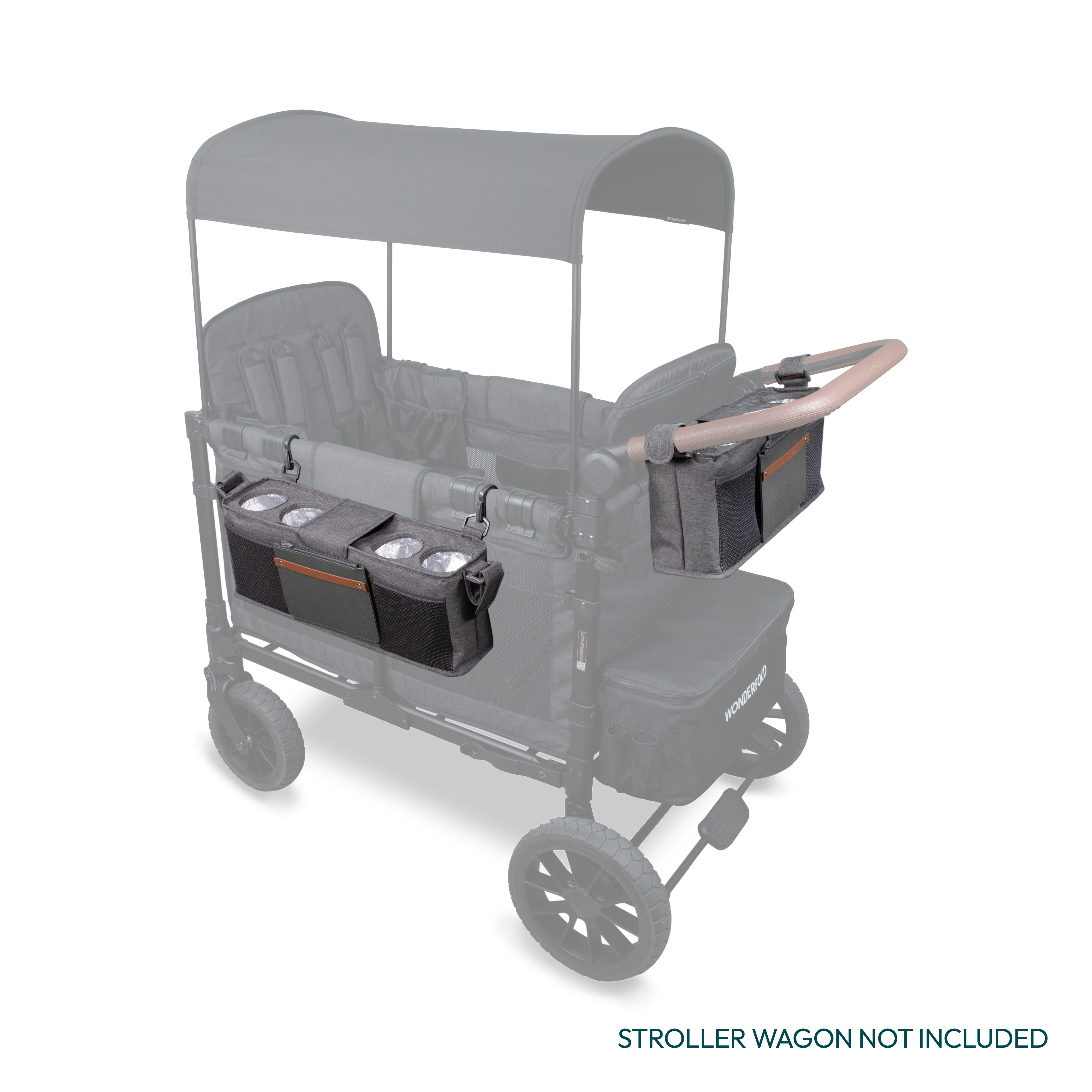 WonderFold Parent Console with Insulated Cup Holders