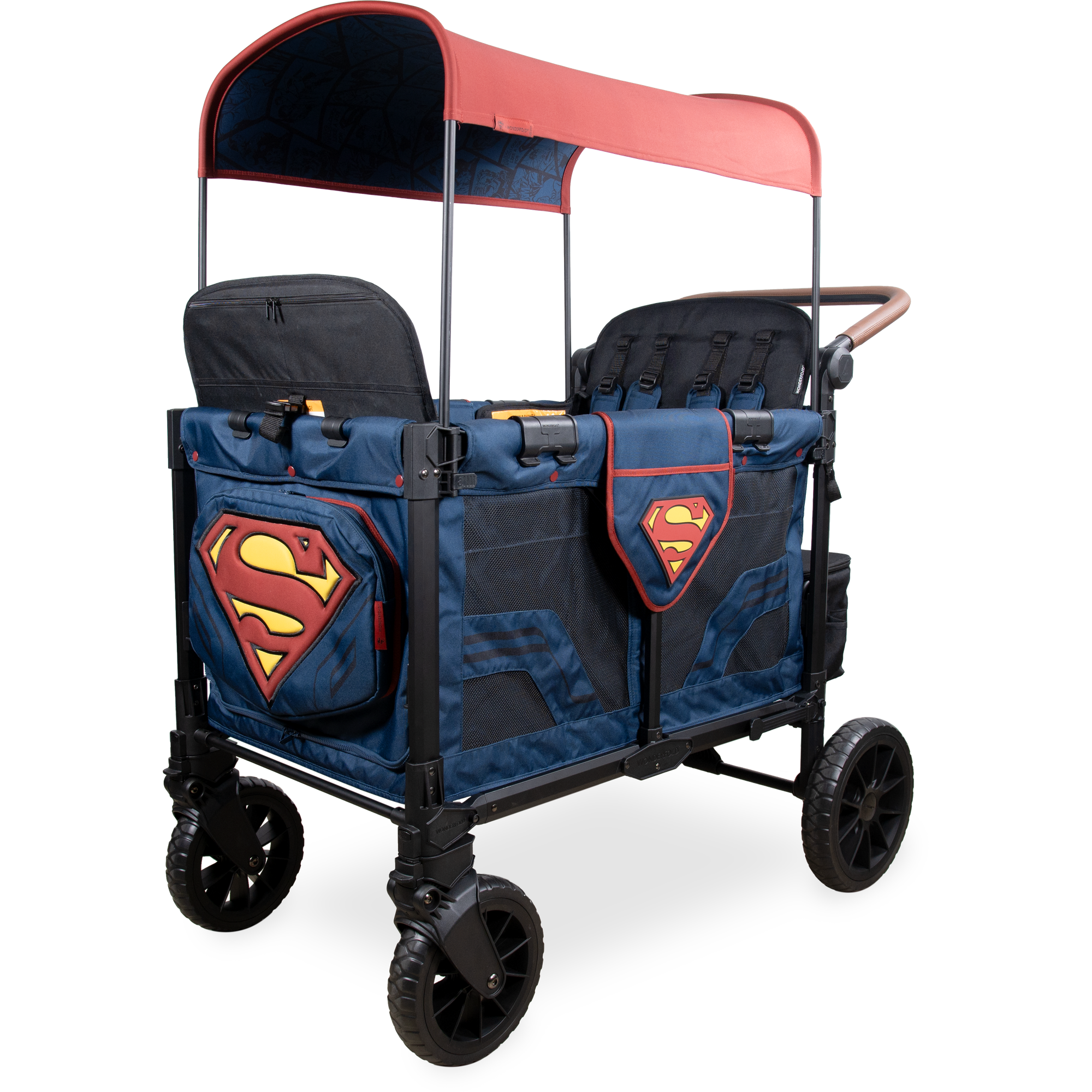 WonderFold Superman Luxe Pro Stroller Wagon (4-Seater)