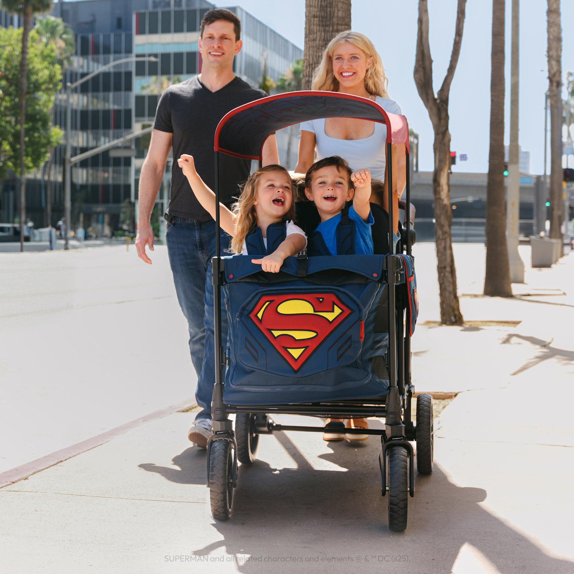 WonderFold Superman Elite Pro Stroller Wagon (4 Seater)