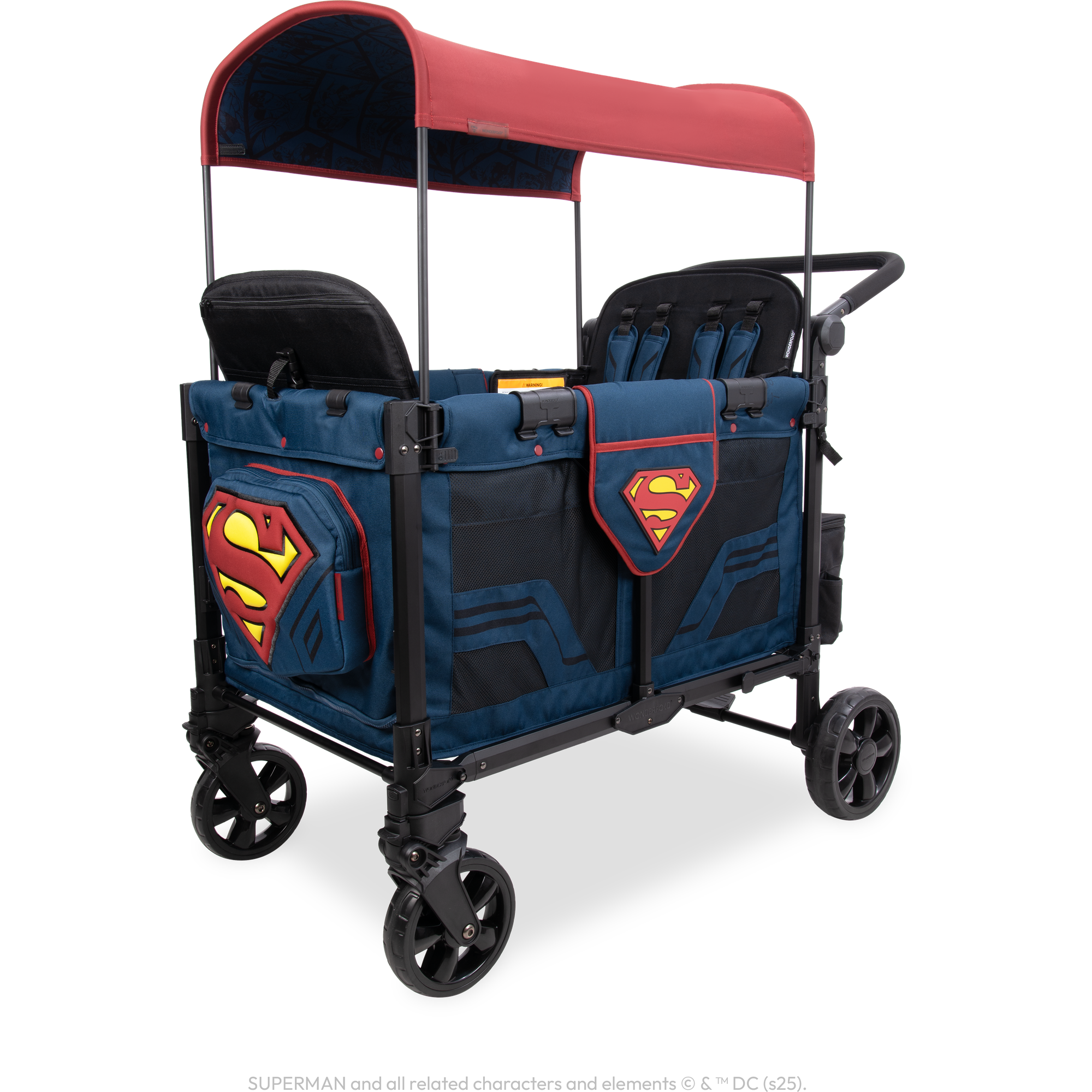 WonderFold Superman Elite Pro Stroller Wagon (4 Seater)