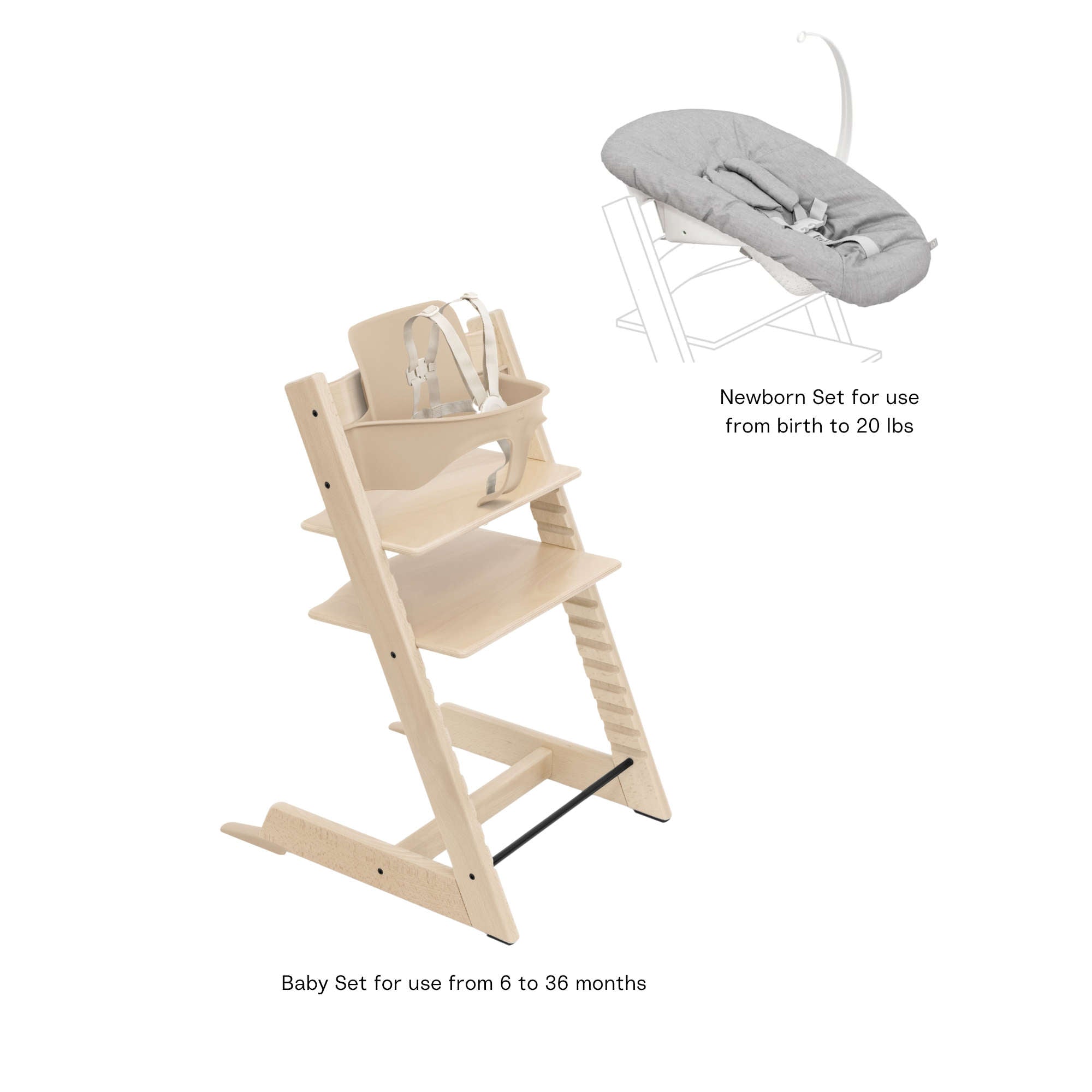ura stokke np Stokke Tripp Trapp High Chair² with Newborn Set