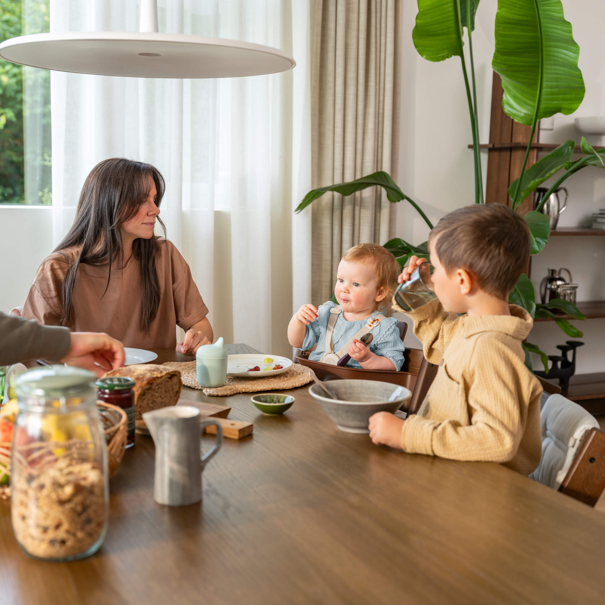 stokke tripp trapp at table Stokke Tripp Trapp High Chair² Oak with Cushion + Stokke Tray – Lakeland Baby and Teen Furniture