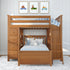Jackpot Deluxe MAYFAIR1 Full over Twin L-Shaped Bunk with Desk + Storage