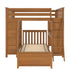 Jackpot Deluxe MAYFAIR1 Full over Twin L-Shaped Bunk with Desk + Storage
