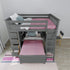 Jackpot Deluxe MAYFAIR1 Full over Twin L-Shaped Bunk with Desk + Storage