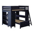 Jackpot Deluxe MAYFAIR1 Full over Twin L-Shaped Bunk with Desk + Storage
