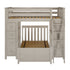 Jackpot Deluxe MAYFAIR1 Full over Twin L-Shaped Bunk with Desk + Storage