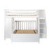 Jackpot Deluxe FULHAM1 Full over Full L-Shaped Bunk with Staircase + Desk
