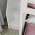 Jackpot Deluxe FULHAM1 Full over Full L-Shaped Bunk with Staircase + Desk