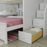 Jackpot Deluxe FULHAM1 Full over Full L-Shaped Bunk with Staircase + Desk