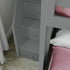 Jackpot Deluxe FULHAM1 Full over Full L-Shaped Bunk with Staircase + Desk