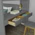 Jackpot Deluxe FULHAM1 Full over Full L-Shaped Bunk with Staircase + Desk