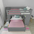 Jackpot Deluxe FULHAM1 Full over Full L-Shaped Bunk with Staircase + Desk