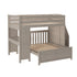 Jackpot Deluxe FULHAM1 Full over Full L-Shaped Bunk with Staircase + Desk