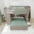 Jackpot Deluxe FULHAM1 Full over Full L-Shaped Bunk with Staircase + Desk