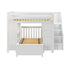 Jackpot Deluxe BUXTON4 Full over Twin L-Shaped Bunk with Staircase + Desk + Storage
