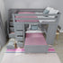 Jackpot Deluxe BUXTON4 Full over Twin L-Shaped Bunk with Staircase + Desk + Storage