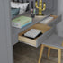 Jackpot Deluxe BUXTON4 Full over Twin L-Shaped Bunk with Staircase + Desk + Storage