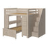 Jackpot Deluxe BUXTON4 Full over Twin L-Shaped Bunk with Staircase + Desk + Storage