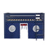 Jackpot Deluxe York 2 Twin Play Loft with Red/Blue/White Curtain