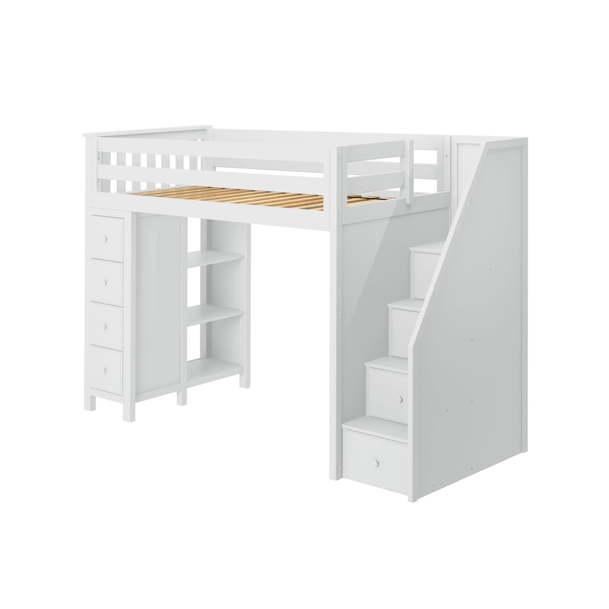 Jackpot Deluxe Oxford Staircase Loft Bed Storage