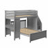 Jackpot Deluxe Brighton 1 Staircase Loft Bed Desk + Full Bed