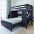 Jackpot Deluxe Brighton 1 Staircase Loft Bed Desk + Full Bed