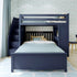 Jackpot Deluxe Brighton 1 Staircase Loft Bed Desk + Full Bed