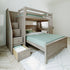 Jackpot Deluxe Brighton 1 Staircase Loft Bed Desk + Full Bed