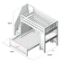 Jackpot Deluxe Brighton 1 Staircase Loft Bed Desk + Full Bed
