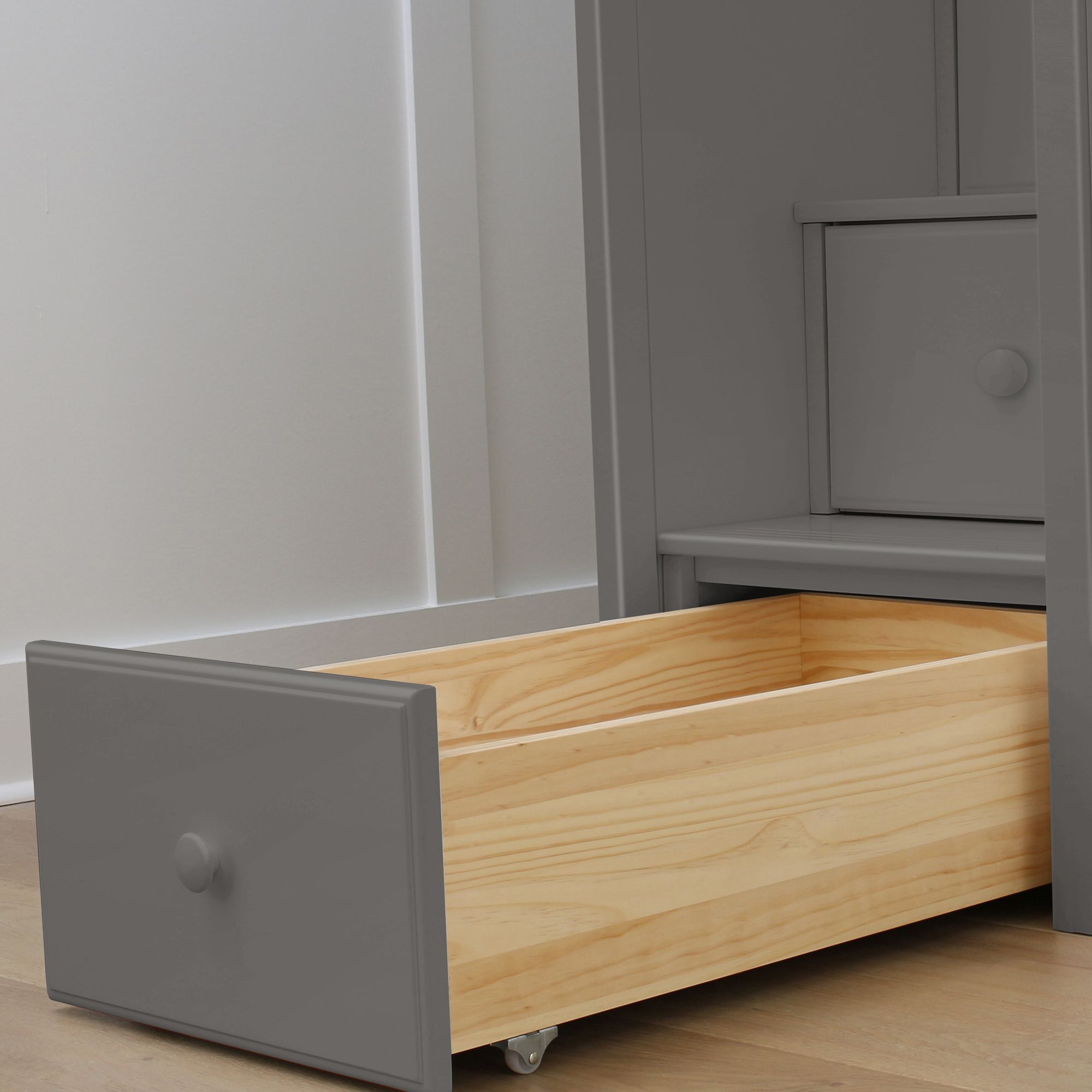 Jackpot Deluxe Chester 3 Staircase Loft Bed Desk + Dresser