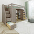 Jackpot Deluxe Chester 3 Staircase Loft Bed Desk + Dresser