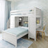 Jackpot Deluxe Chester 4 Staircase Loft Bed Desk + Dresser + Twin Bed